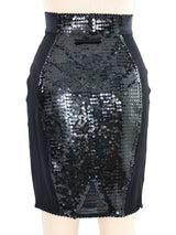 Jean Paul Gaultier Sequin Girdle Skirt Bottom arcadeshops.com