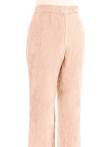 Dolce & Gabbana Blush Floral Brocade Trousers Bottom arcadeshops.com