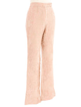 Dolce & Gabbana Blush Floral Brocade Trousers Bottom arcadeshops.com
