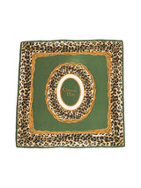 Christian Dior Leopard Logo Scarf Accessory arcadeshops.com