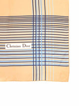 Christian Dior Mixed Print Red Square Silk Scarf Accessory arcadeshops.com