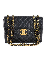 1990s Chanel Quilted Lambskin Jumbo Half Flap Bag Accessory arcadeshops.com