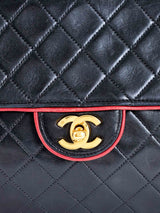 1990s Chanel Bicolor Timeless Flap Bag Accessory arcadeshops.com