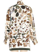 Hermes Tourbillon Autumn Leaf Silk Top Top arcadeshops.com