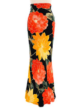 Christian Dior Floral Maxi Skirt Bottom arcadeshops.com