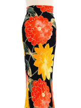 Christian Dior Floral Maxi Skirt Bottom arcadeshops.com