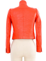 1960s Courreges Orange Vinyl Jacket Jacket arcadeshops.com
