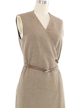 Hermes Belted Sleeveless Dress Dress arcadeshops.com