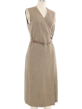 Hermes Belted Sleeveless Dress Dress arcadeshops.com