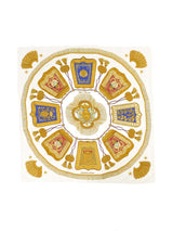 Hermes Poste et Cavalerie White Silk Scarf Accessory arcadeshops.com