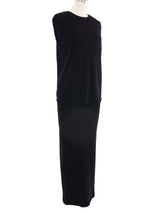 Loewe Black Knit Cape Dress Dress arcadeshops.com