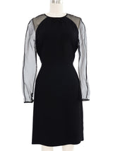 Sonia Rykiel Sheer Sleeve Mini Dress