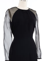 Sonia Rykiel Sheer Sleeve Mini Dress