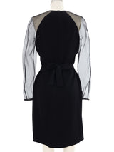 Sonia Rykiel Sheer Sleeve Mini Dress
