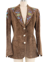 Nudies Rodeo Tailors Embroidered Suede Skirt Suit Bottom arcadeshops.com