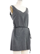 Miu Miu Grey Flannel Tank Dress Dress arcadeshops.com