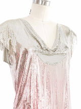 1980s Ombre Metal Mesh Top Top arcadeshops.com