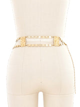Hammered Gold-Tone Chain Belt Accessory arcadeshops.com