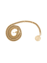 Gold-Tone Coin Accented Chain Belt Accessory arcadeshops.com