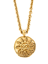 Chanel Sun Disc Pendant Necklace Accessory arcadeshops.com