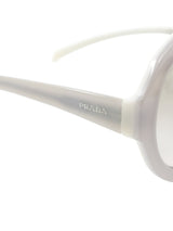 Prada White Round Frame Sunglasses Accessory arcadeshops.com