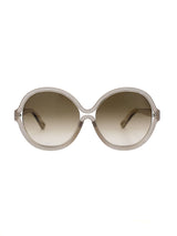 Chloe Striped Round Frame Sunglasses Accessory arcadeshops.com
