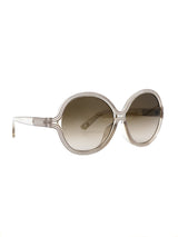 Chloe Striped Round Frame Sunglasses Accessory arcadeshops.com