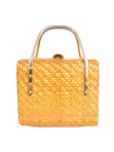 1960s Rodo Wicker Box Bag Accessory arcadeshops.com