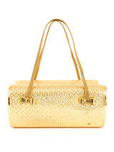 1960s Gold-Tone Etched Box Bag Accessory arcadeshops.com
