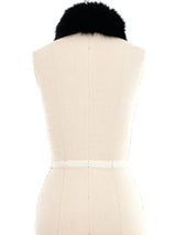Small Black Fox Fur Collar Accessory arcadeshops.com