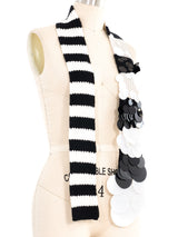 Prada Paillette Accented Knit Scarf Accessory arcadeshops.com