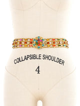 Multicolor Jeweled Chain Belt Accessory arcadeshops.com