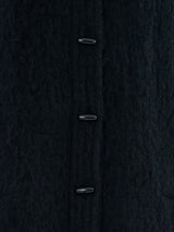1970s Yves Saint Laurent Black Wool Cardigan Coat Jacket arcadeshops.com