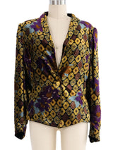 Ungaro Printed Velvet Jacket Jacket arcadeshops.com