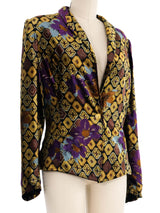Ungaro Printed Velvet Jacket Jacket arcadeshops.com