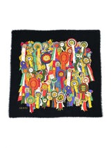 Gucci Equestrian Ribbon Wool Shawl Accessory arcadeshops.com