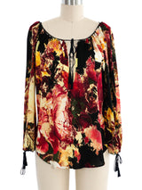 Jean Paul Gaultier Floral Blouse Top arcadeshops.com