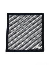 Christian Dior Black Oblique Logo Scarf Accessory arcadeshops.com