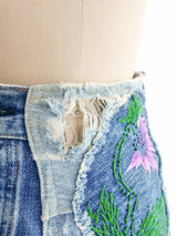 Levis Reconstructed Denim Skirt Bottom arcadeshops.com