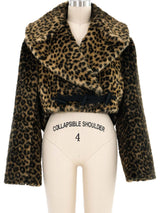 Alaia Leopard Faux Fur Jacket Jacket arcadeshops.com