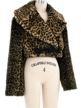 Alaia Leopard Faux Fur Jacket Jacket arcadeshops.com
