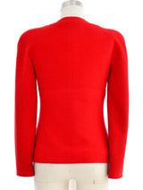 1995 Chanel Red Boucle Jacket Jacket arcadeshops.com