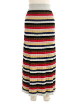 Sonia Rykiel Metallic Rainbow Knit Skirt Bottom arcadeshops.com