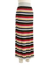 Sonia Rykiel Metallic Rainbow Knit Skirt Bottom arcadeshops.com