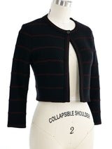 Alaia Black Compact Knit Cardigan Top arcadeshops.com