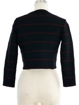 Alaia Black Compact Knit Cardigan Top arcadeshops.com