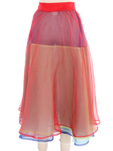 Yohji Yamamoto Layered Rainbow Skirt Bottom arcadeshops.com