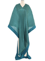 Issey Miyake Pleats Please Teal Madame T Caftan Dress arcadeshops.com