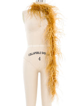 Amber Ostrich Feather Boa Accessory arcadeshops.com