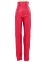 North Beach Red Leather Pants Bottom arcadeshops.com